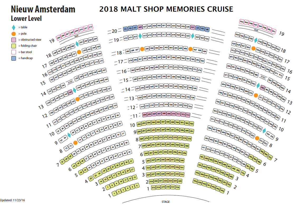 Seating Procedures Malt Shop Memories Cruise Memories Cruise