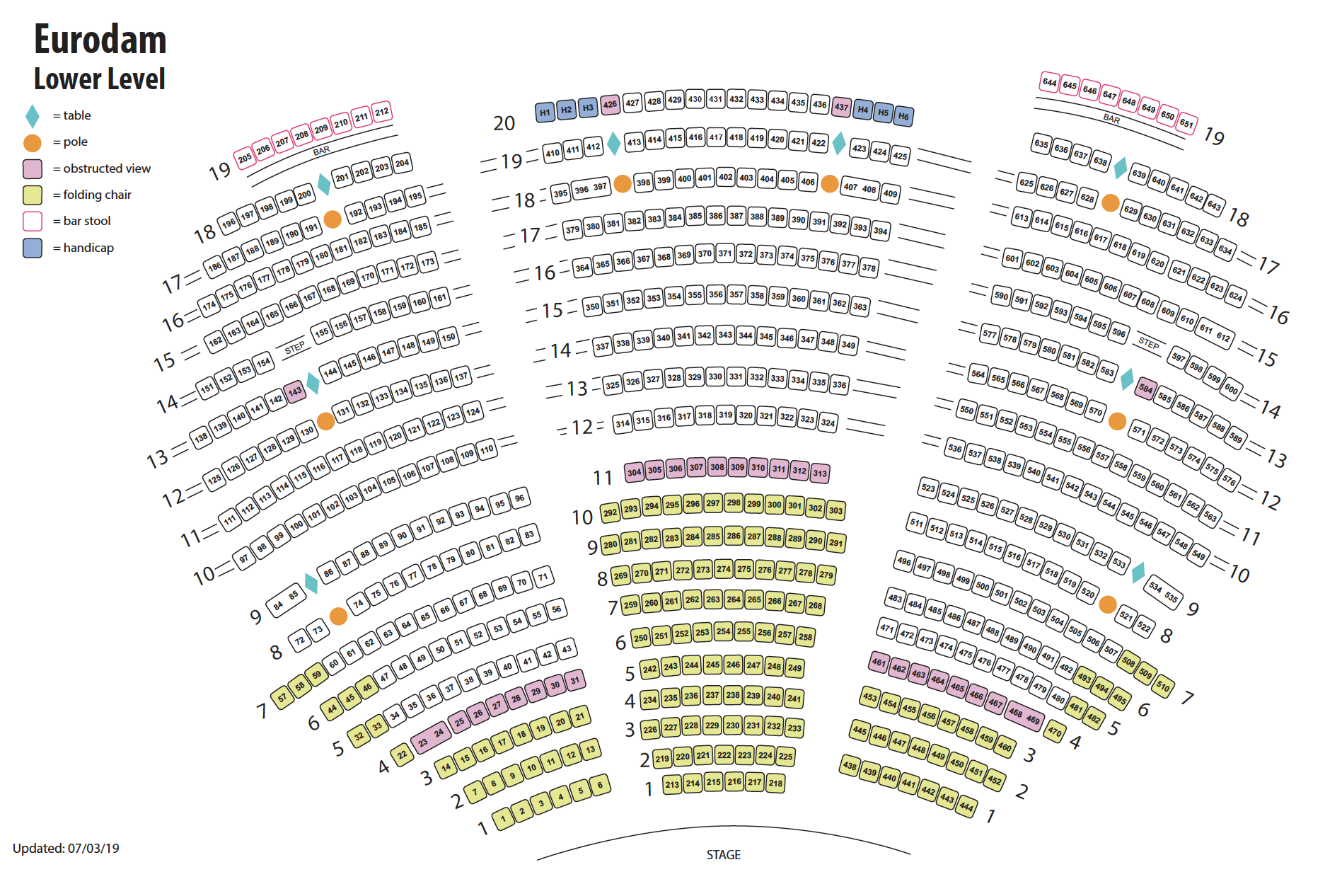 Coaster Theater Seating Chart
