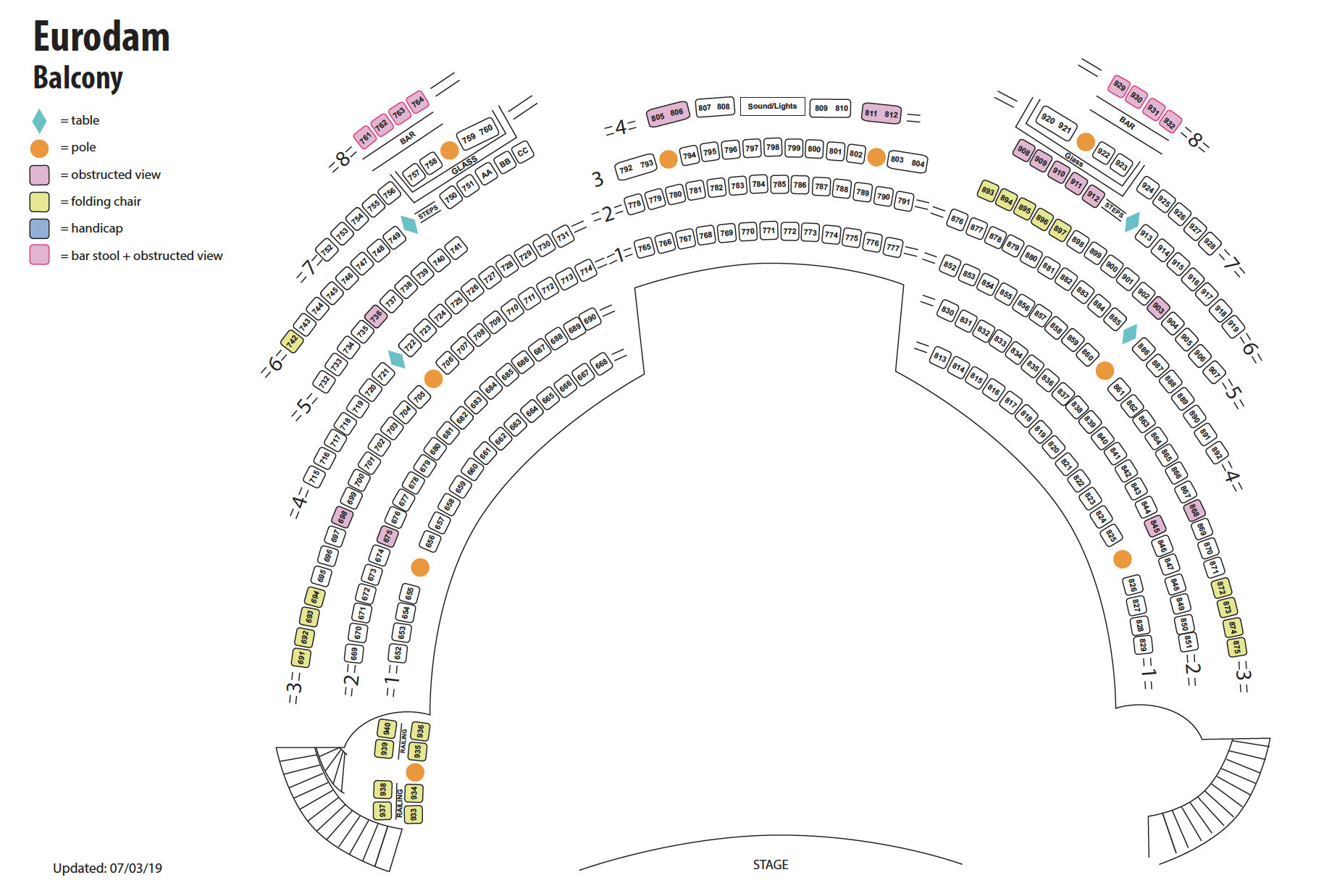 Coaster Theater Seating Chart